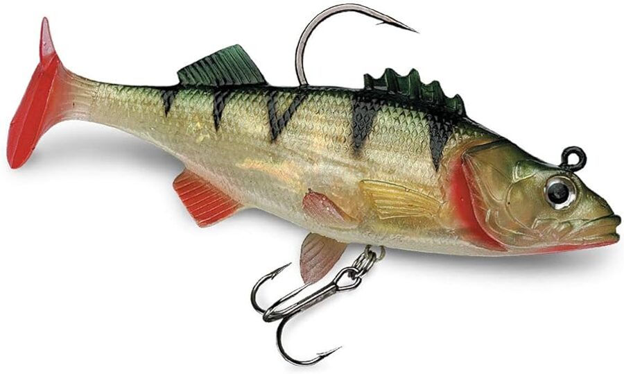 Storm gumijas zivis ar āķiem