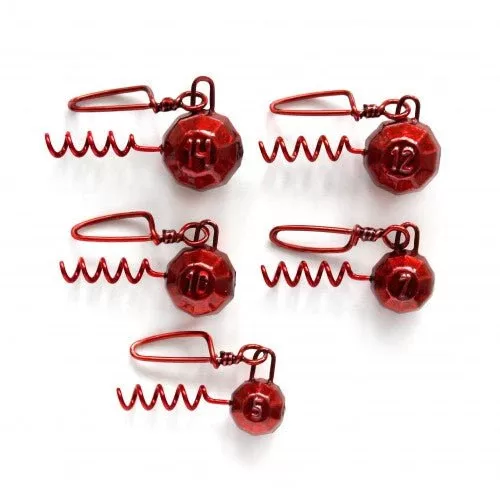 Fanatik ausainis ar karabīni un skrūvi-Sarkans