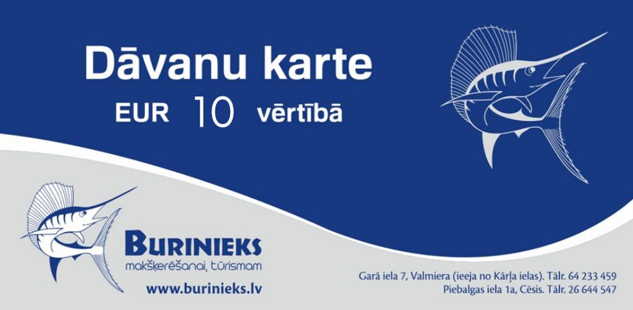 Dāvanu karte 10 eur vērtībā