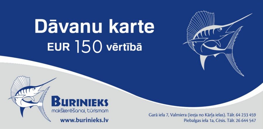 Dāvanu karte 150 eur vērtībā