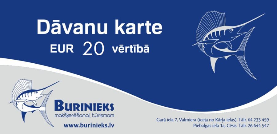 Dāvanu karte 20 eur vērtībā