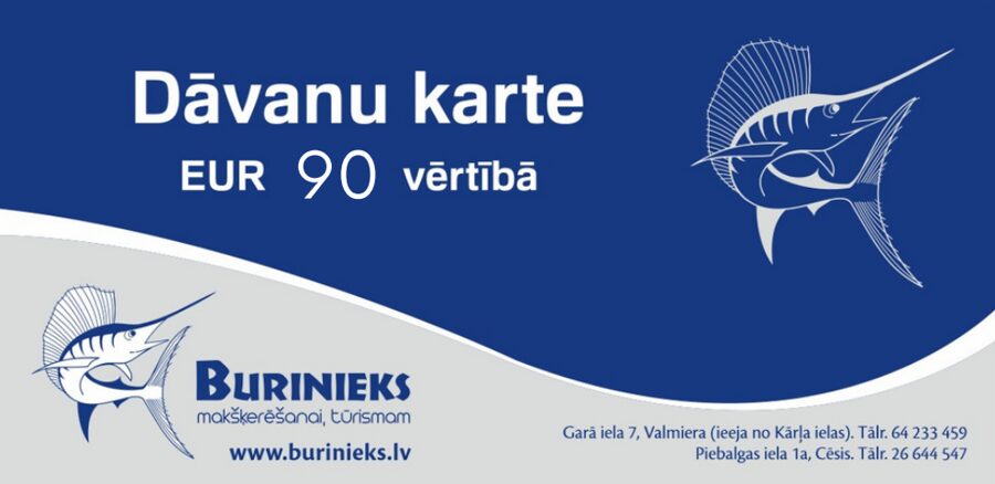 Dāvanu karte 90 eur vērtībā