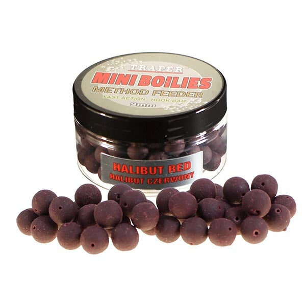 Mini Boilas Method Feeder Melnais Halibuts 9mm 50g