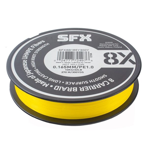 Sufix SFX 8X Braid Hot Yellow 135m